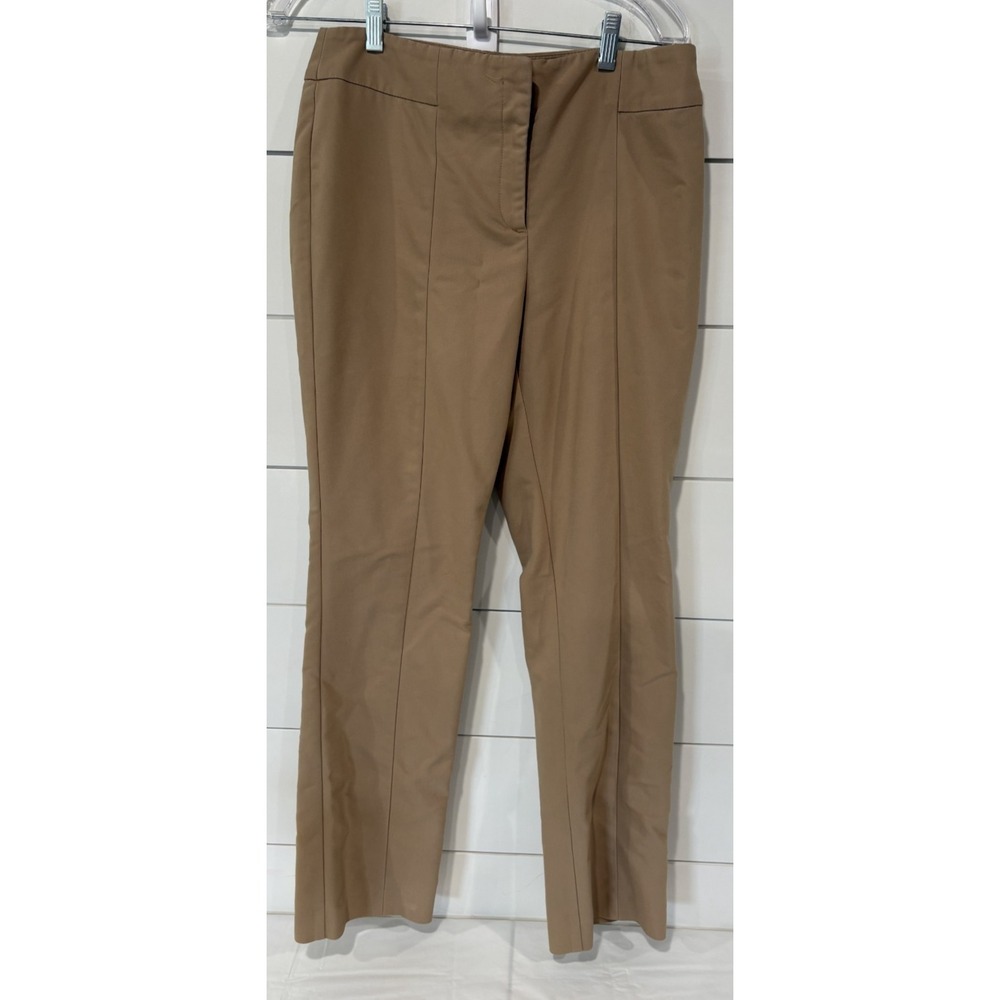 SO SLIMMING BY CHICO'S Camel Beige Tan Knit Stretch Women's Pants Size 1 Regular